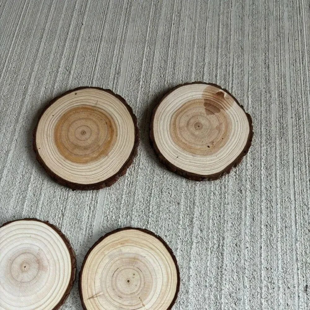 6 Wooden Drink Coasters